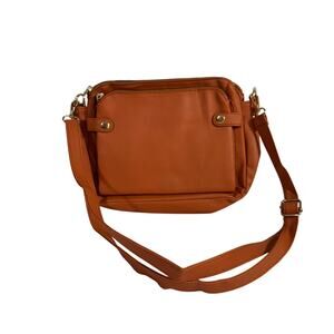 Crossbody Bag 3 Layer Organizer Vegan Leather Purse Travel Casual